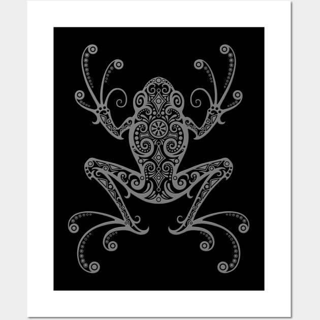 Intricate Dark Tree Frog Wall Art by jeffbartels